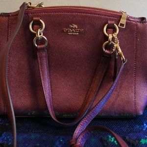 Ruby red Coach Purse